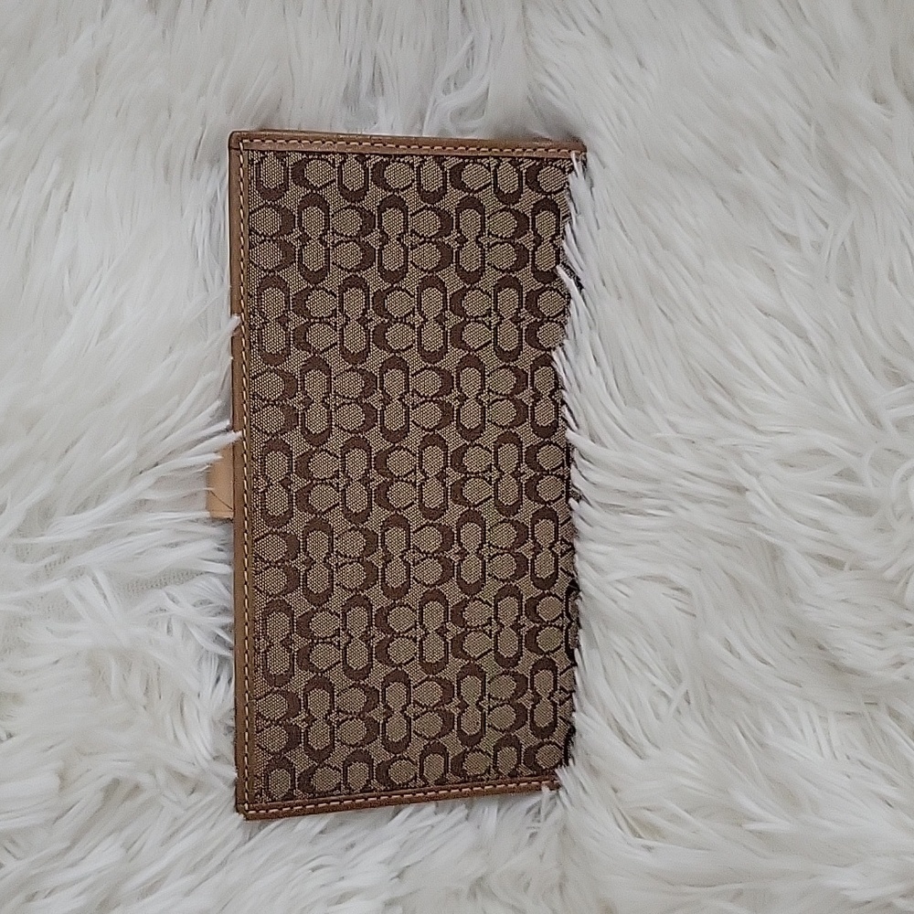 Authentic COACH checkbook cover